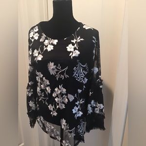 Stylish black & white blouse